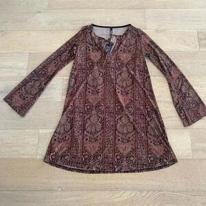 Deborah VieReck Sheckel Rust Arnie Dress Small $158